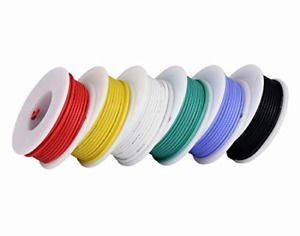 18awg Electronic Wire Kit,Flexible Silicone Wire 6 Color 18 Gauge Hook Up Wire6