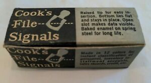 Vintage Cook&#039;s File Signals, H.C. Cook Co, Ansonia CT