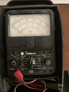 Simpson 1000v 10a 20m Ohms 260-8 Electric Analog Multimeter