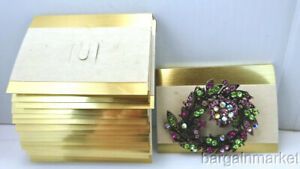 100 pcs Brooch/Pin Display Flocked Jewelry Hanging Cards 3&#034;x2&#034; FREE Brooch