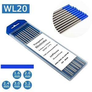 10-pk TIG Welding Tungsten Electrodes .040 1/16 3/32 1/8 5/32 by 7&#034; Length