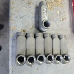 (7PCS)  NEW CROUSE HINDS LB39 CONDULET OUTLET LB BODY 1&#034; in. RIGID SALE NEW $69