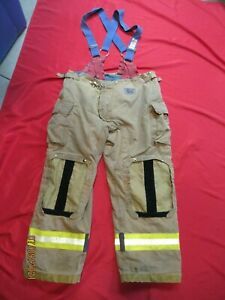 MFG 2011 Morning Pride 44 X 32 Fire Fighter Turnout PANTS BUNKER GEAR SUSPENDERS