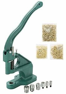 ATPEAM Hand Press Grommet Machine | 3 Dies (#0#2#4) Heavy Duty Industrial