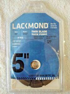 LACKMOND TK52SPP, 5 INCH TWIN BLADE TUCK POINT DIAMOND CUTTING WHEEL, NEW