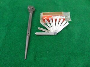 RATCHETING SPUD WRENCH AND STARRETT THICKNESS GAGE NO.467