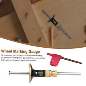 0.2mm Lightweight Wheel Marking Gauge Kit Micro Adjuster Cutter For Woodwork