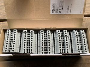 QTY 50 - Schneider Electric NSYTRV42 Terminal Blocks Grey NIB