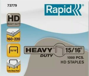 Rapid Heavy Duty Staples 15/16   1000 Per Box Model 73779