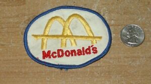 rare 60s mcdonalds employee patch golden arches restaurant premium logo