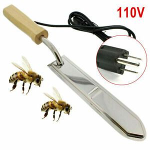 110V Electric Scraping Honey Hot Knife Beekeeping Wax Tool Uncapping Equipment