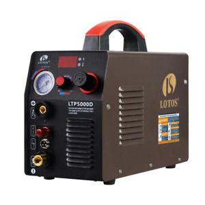 50 Amp Non-Touch Pilot Arc Inverter Plasma Cutter for Metal, Dual Voltage 110V/2