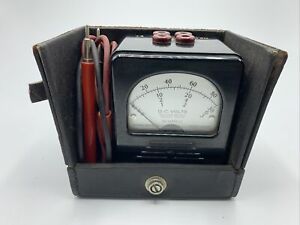 Vintage TRIPLETT 100 DC VOLTS Meter Model 327-T Untested