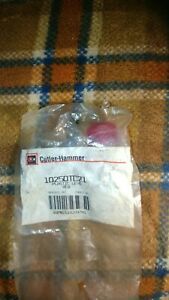 CUTLER HAMMER RED PLASTIC LENS10250TC21 (LOT OF 2)