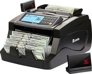 Money Counter Machine, Rumia Bill Counter-USD/EUR with UV/MG/IR/MT/DD Cash Plus