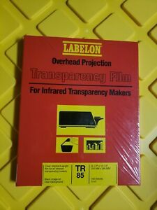 Labelon TR85 Overhead Projection Infrared Transparency Film 100 Sheets 3 Mil new