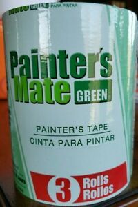 Painters Mate Green Painters Tape, 3 Pack (240456), 1.88 Inches x 60 Yards