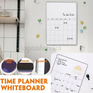 Magnetic  Calendar Whiteboard Monthly Planner Wall Fridge White Board