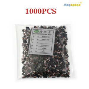 1000Pcs 3*6*2.5mm 3*6*2.5H SMD red Push Button Switch Microswitch Tact Switch