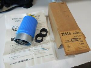 *NEW IN BOX* HUBBELL HBL26519 60-Amp HUBBELLOCK 26519 PLUG 60A 600V 4P 5W