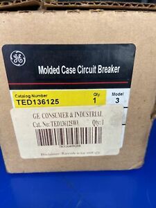 GE TED136125WL 3P 600V 125 AMP CIRCUIT BREAKER - NEW
