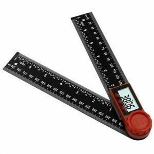 LCD Digital Display 200mm 0-360° Angle Finder Ruler Protractor Measure Meter
