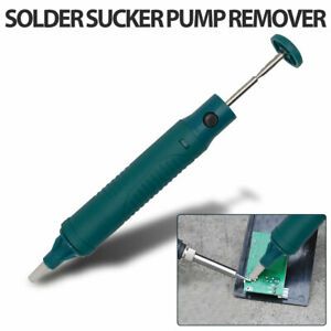 Desoldering Pump Solder Sucker Removal Iron Tool with Platic Body Teflon Tip