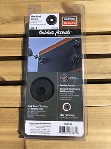 Pack of 4 Simpson Strong-Tie STN22-R8 Black Hex Head Washers