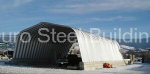 DuroSPAN Steel 25x30x12 Metal Building &#034;Man Cave She Shed Kit&#034; Open Ends  DiRECT