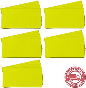 Magna  Visual  1 &#034;  X  2 &#034;  Yellow  Pre - Cut  Write  on  Wipe  off  Magnetic  S