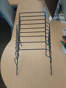 Black 8 Slot Divider Desk Organizer