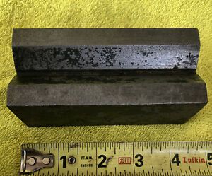 MACHINISTS 4 POUND V-BLOCK 4 &amp; 1/2 INCHES LONG, 2 INCHES WIDE AND 2 INCHES HIGH