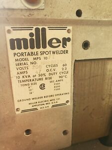 Miller Spot Welder 10k watt