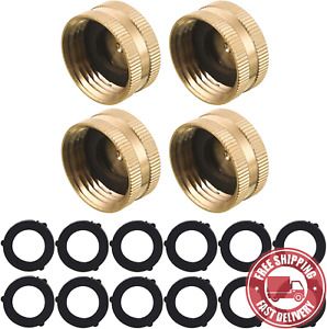 M  MINGLE  Garden  Hose  Female  End  Cap ,  Brass  Spigot  Cap ,  3 / 4  Inch ,
