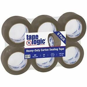 Tape Logic 2 Inch x 110 Yards Tan Acrylic Packing Tape 2.6 Mil Thick Pack of ...