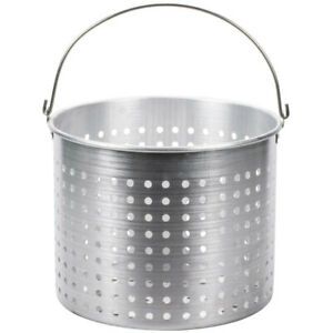 MULTIPLE SIZES Durable Round Silver Aluminum Stock Pot Commercial Steamer