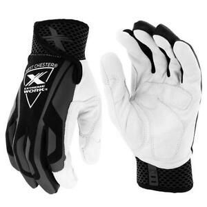 Extreme Work Performance glove featuring honeycomb TPR hook and loop closur