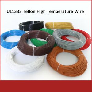 UL1332Tinned Copper Flexible Silicone Teflon Electronic Wire Various Colors22AWG