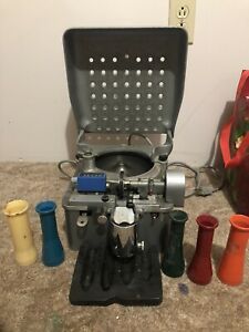 Downey Johnson Electric Coin Counter Model 380 &amp; Works Great #380 w/ Accessories