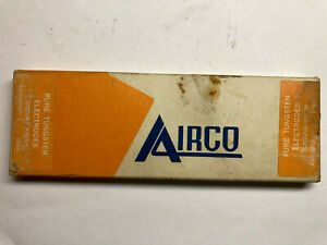 Airco Pure Tungsten Electrodes - 10 Pcs 1/16&#034;Dia. x 7&#034; L Ground Finish - EWP