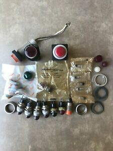 LOT of Dialco Dialight Light Indicators Pilot Panel Lights Bulbs Rat Rod