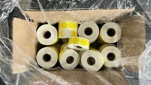 1&#034; inch 32,000 Yellow Dot Stickers 1000/Roll 32 Qty Round Labels Circles