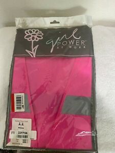 PINK LADIES FITTED HIGH VISIBILITY VEST XL NEW GIRL POWER AT WORK NEW