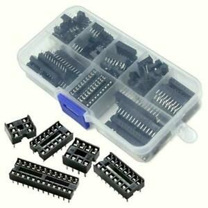 66PCS DIP IC Sockets Adaptor Solder Type Socket Kit Socket Chip 8 Specifica!
