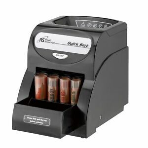 Electric Coin Sorter Change Money Cash Counting Counter Machine Anti-Jam Roll