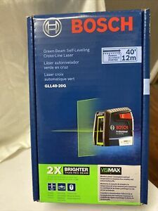 Bosch GLL40-20G Green-Beam Self-Leveling Cross-Line Laser BRAND NEW