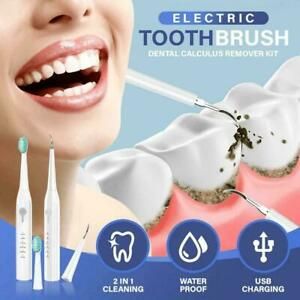 Electric Toothbrush Clean Dental Calculus Remover Sonic Soft Hair Scaling M8L7