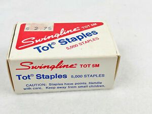 VINTAGE SWINGLINE TOT STAPLES - 4700 STAPLES - 2 ROWS MISSING