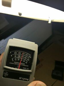 Vintage GE General Electric #217 Triple Range FOOTCANDLES Light Meter w/ Case