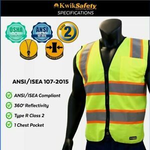X2 KwikSafety ATHLETE | ANSI Class 2 Reflective Contrasting Safety Vest